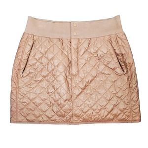 Athleta Women Quilted Lodge Water Repellant Insulated Casual Skirt Size 8